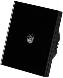 Smarthugo 1 Körös Fekete Impulzuskapcsoló Budapest mintás gombbal (sh100901)