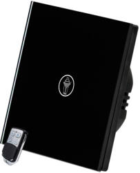 Smarthugo 1 Körös Fekete RF Váltó Villanykapcsoló Bár mintás gombbal (sh110201)