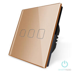 Smarthugo 3 Körös Arany Érintőkapcsoló Autó mintás gombbal