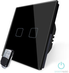 Smarthugo 2 Körös Fekete Dimmer RF Villanykapcsoló Mancs mintás gombbal (SK-A802TY-EU)