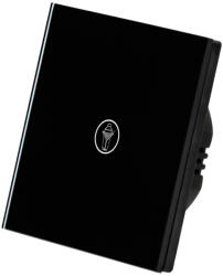 Smarthugo 1 Körös Fekete Impulzuskapcsoló Bár mintás gombbal (sh100901)