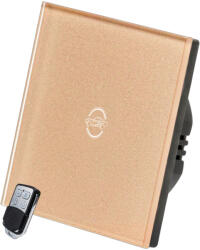 Smarthugo 1 Körös Arany RF Váltó Villanykapcsoló Autó mintás gombbal (sh110201)