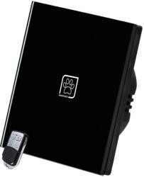 Smarthugo 1 Körös Fekete RF Váltó Villanykapcsoló Mancs mintás gombbal (sh110201)