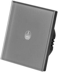 Smarthugo 1 Körös Szürke Dimmer Villanykapcsoló Budapest mintás gombbal (sh100304)