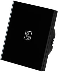 Smarthugo 1 Körös Fekete Impulzuskapcsoló Cipő mintás gombbal (sh100901)