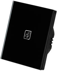 Smarthugo 1 Körös Fekete Dimmer Villanykapcsoló Pillangó mintás gombbal (sh100302)