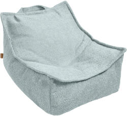 MeowBaby® Fotoliu tip puf pentru copii meowbaby boucle bean bag , fresh mint, material certificat oeko-tex