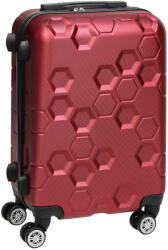 Keskor Valiză de Călătorie Cabină Dură Red cu 4 roți Înălțime 56cm 16642 (16642) Valiza