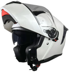 Pilot Zero SV White Pearl Gloss Cască Moto Flip-Up ECE 22.06 1700gr cu Sunvisor PIL000KRA148 (PIL000KRA148)