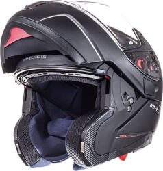 MT Helmets Atom Sv Transcend Negru mat Cască Moto Flip-Up ECE 22.05 1500gr cu Sunvisor MTH000KRA205 (MTH000KRA205)