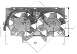NRF Ventilátor chladenia motora NRF 47036 (47036)