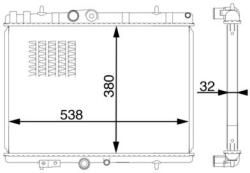 MAHLE Chladič motora MAHLE CR 1599 000S (CR 1599 000S)