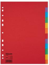 Esselte Separator din carton Esselte A4 1-12 diviziuni color (ESS100202)