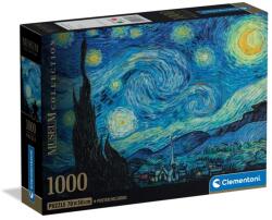 Clementoni Van Gogh Csillagos éj puzzle ajándék poszterrel 1000db