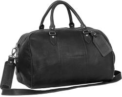 Chesterfield LIAM fekete színű bör utazótáska C20-0013-00 - minosegitaska
