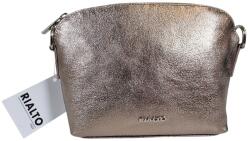 RIALTO fém logós , íves zippes, fémes bronz színű, kis bőr divattáska RX354PERL-07 - minosegitaska