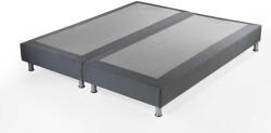 INFINIZA Szállodai Springbox Ágykeret - Kárpitozott Szürke Boxspring 90x200 cm BFV27