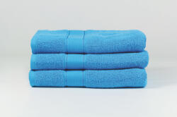 INFINIZA Törölköző - türkiz - széles bordűrrel - 50x90 cm