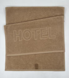 INFINIZA Hotel Logós Színes Törölköző Szett - Beige - 70x140 és 50x100 cm