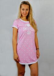 Barones Mintás hálóing Rózsaszin cicás S