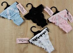  Pántos tanga az elején egy kis diszitéssel Kék