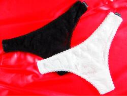 Barones Csipkés csipő tanga Fehér M