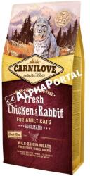 CARNILOVE Fresh Adult Cat Chicken & Rabbit Gourmand- Csirke és Nyúl Hússal 6kg (LPHT-CL170875)
