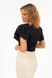 budmil Csipkés ujjú karcsúsított póló - L (20331153-002251-0499)