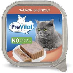 PreVital Alutálca macska lazac-pisztráng 100gr (LPHT-PREV6759)
