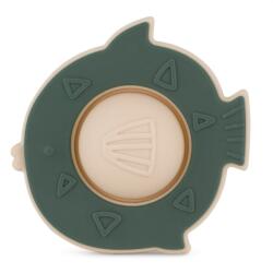  Petite & Mars Fish Fiona szilikon érzékszervi játék rágóka - Misty green