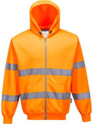 Portwest B305 - Hi-Vis zippzáras pulóver, narancs (B305ORRL) - munkavedelmed