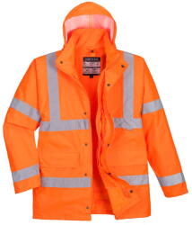 Portwest S468 - Hi-Vis 4: 1 Traffic kabát, narancs (S468ORRM) - munkavedelmed