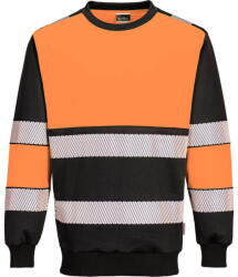 Portwest PW376 - PW3 Hi-Vis Class 1 pulóver, narancs/fekete (PW376OBRXXL)