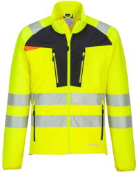 Portwest DX481 - DX4 Hi-Vis Zip Base felső, sárga/fekete (DX481YBRXXL) - munkavedelmed
