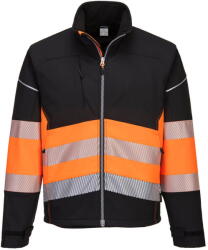 Portwest PW375 - PW3 Hi-Vis Class 1 softshell kabát (3L), fekete/narancs (PW375BKOM) - munkavedelmed