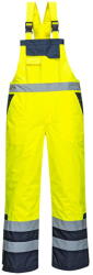 Portwest S489 - Jól láthatósági bélelt mellesnadrág, sárga (S489YERXS)