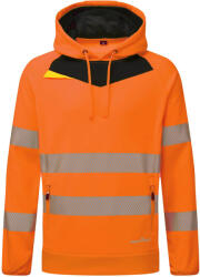 Portwest DX483 - DX4 Hi-Vis kapucnis pulóver, narancs/fekete (DX483OBRL)