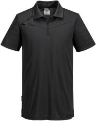 Portwest DX410 - DX4 pólóing S/S, teljesen fekete (DX410ABRL)