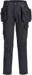 Portwest DX456 - DX4 Craft levehető lengőzsebes nadrág, fekete (DX456BKR33)