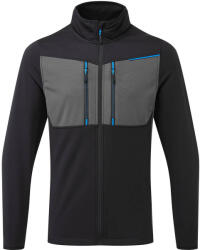 Portwest T756 - WX3 zippzáras polár felső, fekete (T756BKRS)