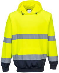 Portwest B316 - Kéttónusú kapucnis pulóver, sárga/tengerészkék (B316YNRL) - munkavedelmed