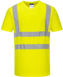 Portwest S179 - V-nyakú hálós betétekkel ellátott póló, sárga (S179YERL) - munkavedelmed