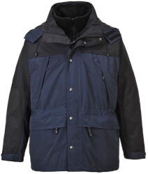 Portwest S532 - Orkney 3 az 1-ben lélegző kabát, tengerészkék/fekete (S532NAR4XL) - munkavedelmed