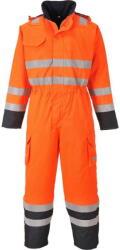 Portwest S775 - Bizflame Rain Hi-Vis antisztatikus, bélelt FR overál, narancs (S775ONRL) - munkavedelmed