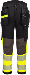 Portwest EV442 - EV4 Hi-Vis Stretch Class 1 Holster lengőzsebes nadrág, hosszított, sárga/fekete (EV442YBT48)