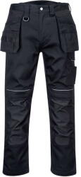 Portwest PW347 - PW3 Cotton Work lengőzsebes nadrág, fekete (PW347BKR40) - munkavedelmed