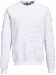 Portwest AS24 - Antisztatikus, ESD pulóver, fehér (AS24WHRM) - munkavedelmed