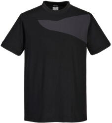 Portwest PW211 - PW2 póló S/S, fekete/szürke (PW211BZRXXL) - munkavedelmed