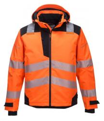 Portwest PW360 - PW3 Extreme lélegző esőkabát, narancs/fekete (PW360OBRL) - munkavedelmed