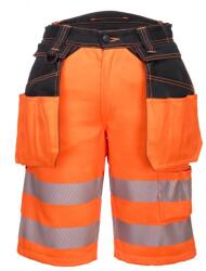 Portwest PW343 - PW3 Hi-Vis Holster rövidnadrág, narancs/fekete (PW343OBR32)